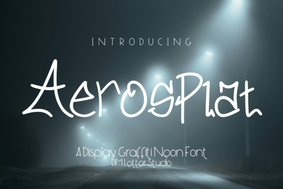 Aerosplat: High-Energy Display Font for Bold Identity