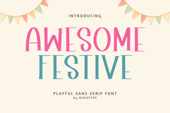 Awesome Festive: A Display Font That Feels Like a Celebration