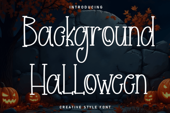 Background Halloween Font for Campaign Creatives