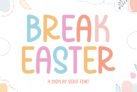Break Easter: A Playful Display Font for Web Design