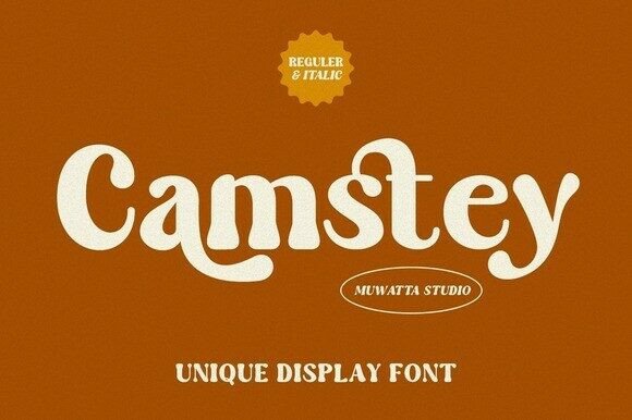 Camstey: A Groovy Display Typeface That Transforms Branding Projects