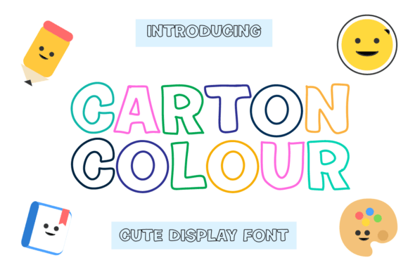 Carton Colour: A Cheerful Display Font for Crafters
