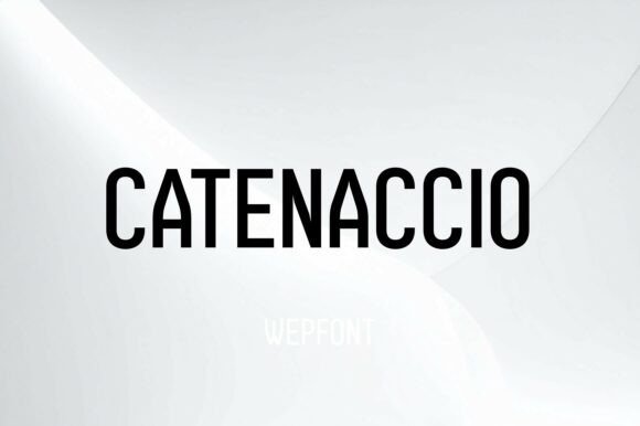 Catenaccio: A Bold Display Font for Confident Brand Identity