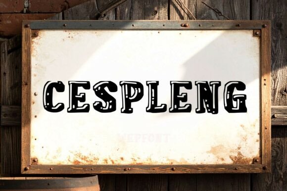 Cespleng: A Display Font That Anchors Your Message