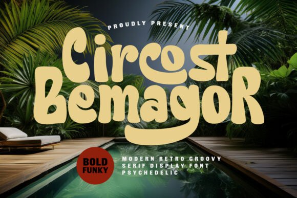 Circost Bemagor: A Bold Display Font for Retro-Fueled Campaigns