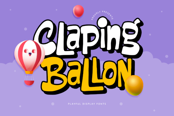 Claping Ballon: A Playful Display Font for Editorial Design