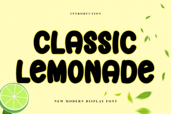 Classic Lemonade: A Display Font That Makes Your Brand Feel Refreshing