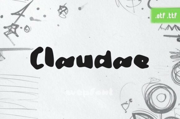Claudae: A Handwritten Display Font for Expressive Digital Branding