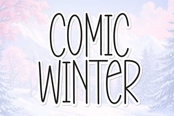 Comic Winter: A Friendly Display Font for Small Business Branding