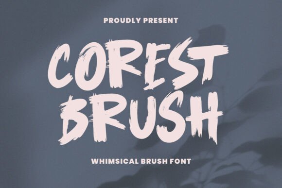 Corest Brush: A Handcrafted Display Font for Authentic Craft Projects