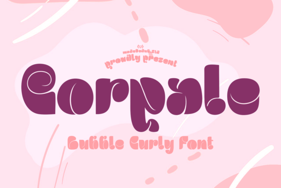 Corpale: A Bubble Curly Display Font for Creative Publishing