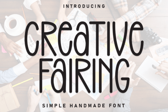 Creative Fairing: A Handmade Display Font That Feels Like a Breath of Air