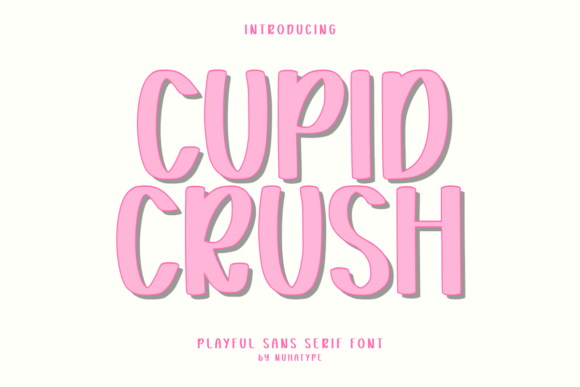 Cupid Crush: A Warm, Handcrafted Display Font for Makers