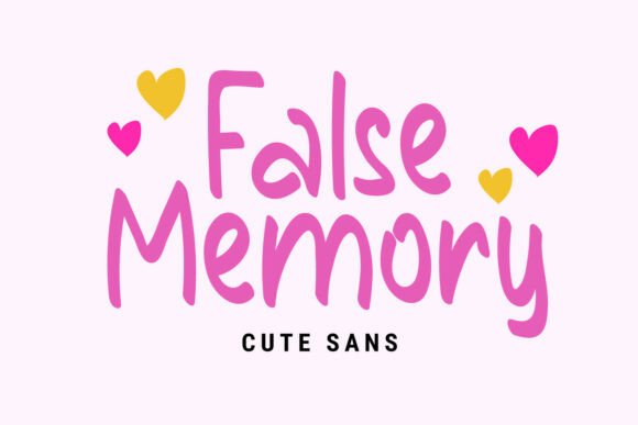 False Memory: A Handwritten Display Font with Editorial Warmth