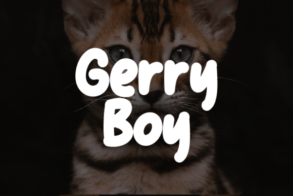 Gerry Boy: A Refined Display Font for Modern Editorial Work