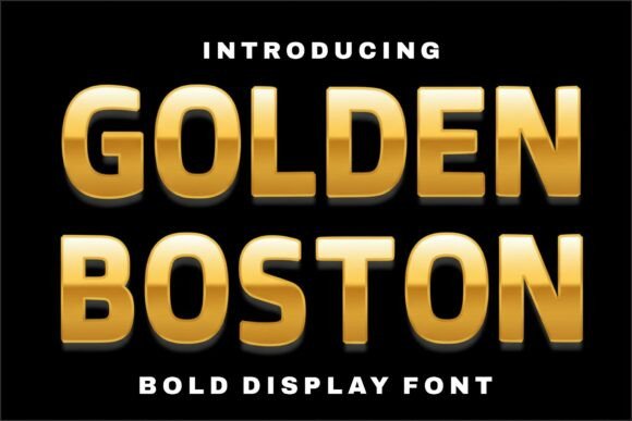 Golden Boston: A Luxury Display Font for Crafters & Sellers