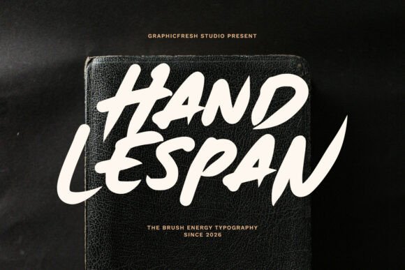 Hand Lespan: A Bold Brush Font for Makers