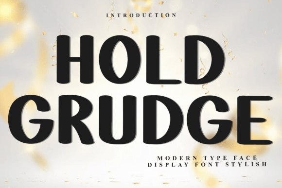Hold Grudge: A Festive Display Font for Web Design