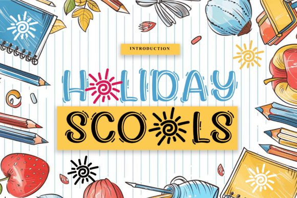 Holiday Schools Handwritten Font for Branding Projects