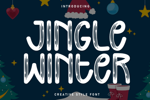 Jingle Winter Display Typeface for Handmade Holiday Magic