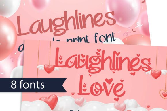 Laughlines: A Cheerful Handwritten Font for Editorial Design