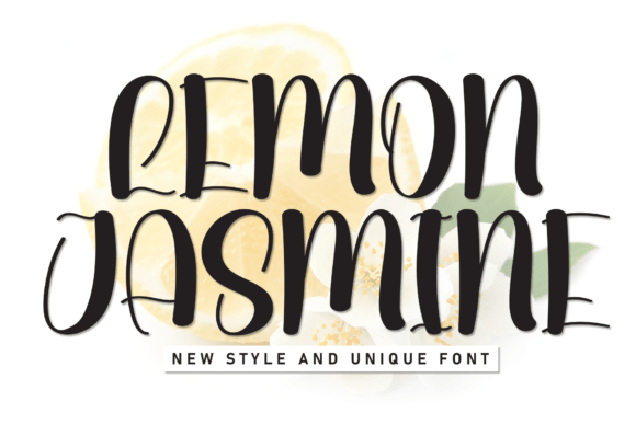 Lemon Jasmine: A Sweet Handwritten Display Font for Branding
