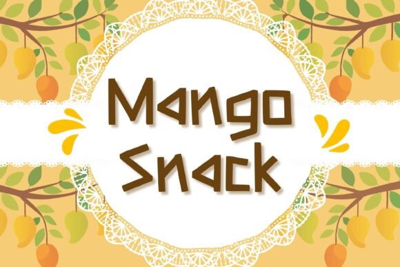 Mango Snack: A Playful Display Font for Scroll-Stopping Marketing