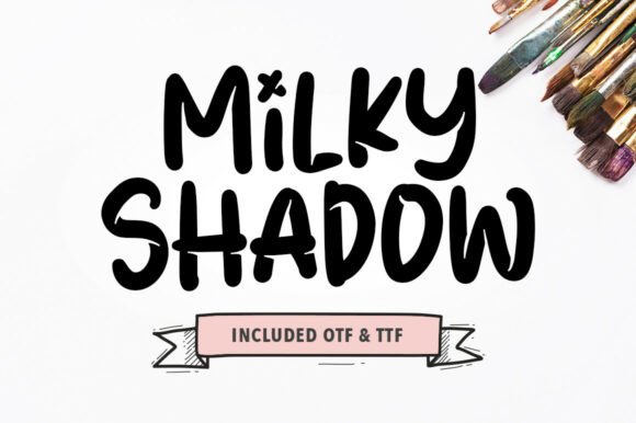 Milky Shadow: A Display Font That Lifts Your Headlines