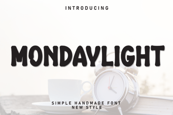 Mondaylight: A Bold, Handmade Display Font for Crafters