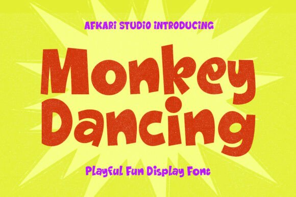 Monkey Dancing: A Playful Display Font for Editorial Projects