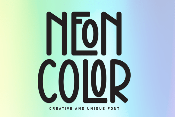 Neon Color: A Display Font That Stands Tall and Makes a Statement