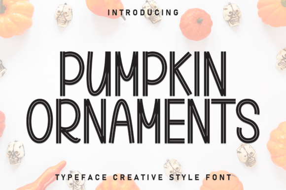 Pumpkin Ornaments: A Minimalist Display Font That Actually Works