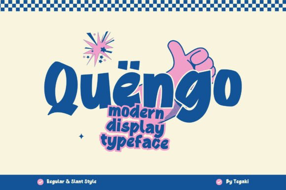 Quengo Typeface: A Playful Display Font for Memorable Branding