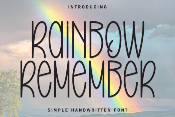 Rainbow Remember: A Display Font That Makes Headlines Pop