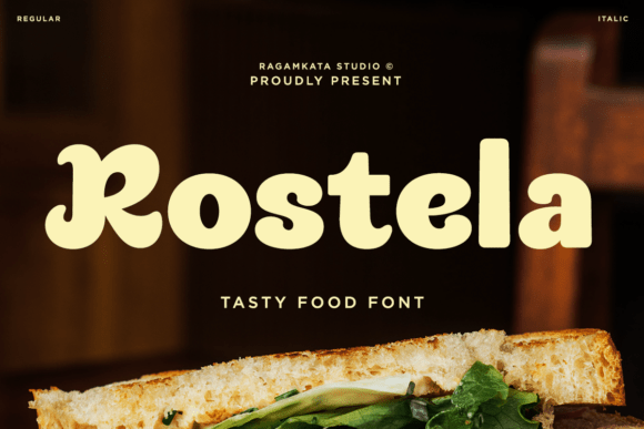 Rostela Font for Branding with Playful Charm