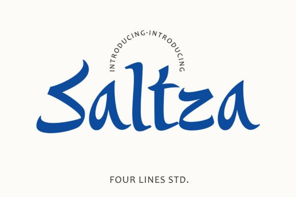 Saltza: A Bold, Expressive Display Typeface for Makers