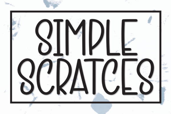 Simple Scratces Font: Crafty Charm for Labels, Cards & More