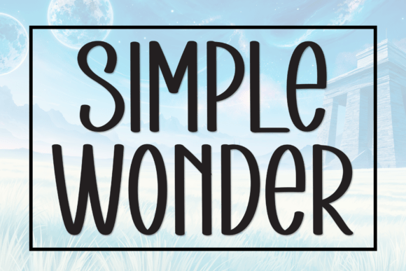 Simple Wonder: A Friendly Handwritten Display Font for Makers