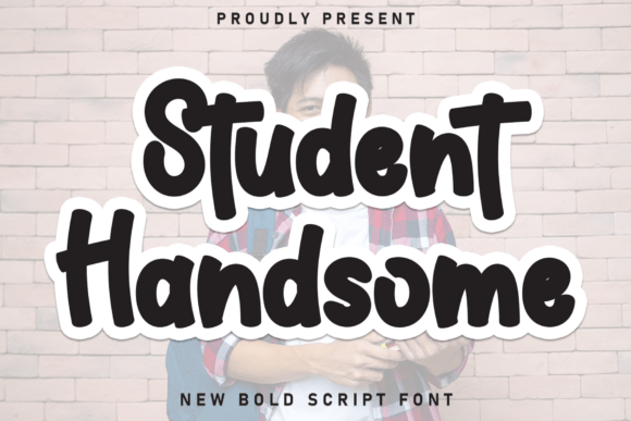 Student Handsome: A Warm, Readable Display Font for Handmade Goods