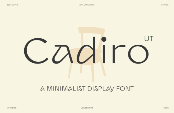 Ut Cadiro: A Warm, Minimalist Display Font for Digital Brands