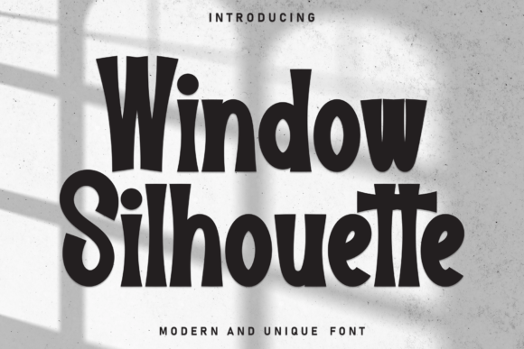 Window Silhouette: A Sweet Handwritten Display Font