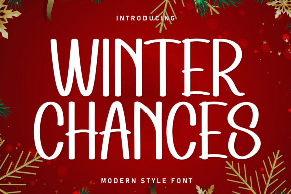 Winter Chances: A Refined Handwritten Display Font for Small Business Branding